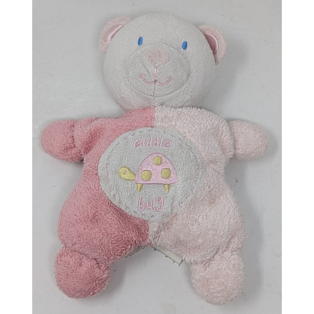 KIDS PREFERRED Cuddle Bug Pink Star Teddy Bear Rattle Star Plush 7"